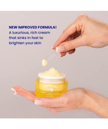 FACETORY Star Velvet Vitamin C Sleeping Mask - Antioxidant Overnight Face Mask for Even Tone & Moisture - Cruelty-Free Fragrance-Free 50ml - Buy Online on GoSupps.com