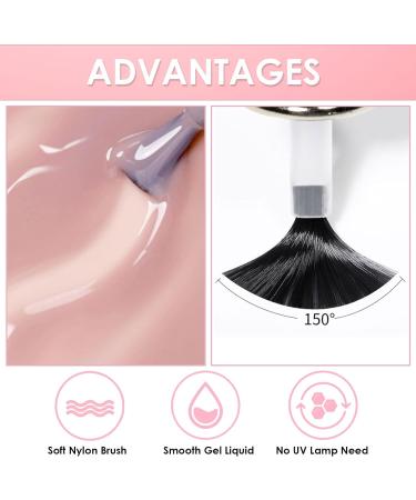 Nail Polish Set 6Pcs Quick Dry & Long Lasting Nude Pink Red Nail Varnish - Non-Toxic Water Based Holographic Nail Polish Gel - No Need UV Nail Paint for DIY Nail Art Manicure at Home 8ML Nude Pink Red Purple - Buy Online on GoSupps.com