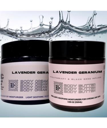 Butter By Keba Lavender Geranium Body Butter & Cream Duo 6.8 - Buy Online on GoSupps.com