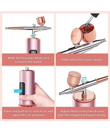 Xeodaun Airbrush Kit with Compressor Cordless Airbrush Set with LED Display 36 PSI High Pressure Portable Airbrush for Model Manicure Tattoo - Buy Online on GoSupps.com