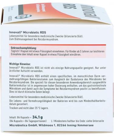 Buy INNOVALL RDS for Irritable Bowel Syndrome - Vegan Microbiotic 84 Capsules | International Shipping Available - Buy Online on GoSupps.com