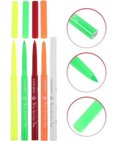 NOLITOY 5pcs Glow Neon Liquid Eyeliner Matte Colored Eyeliners Pen Neon Eyeliner Pencil Pigmented Long Lasting Eye Liner - Buy Online on GoSupps.com