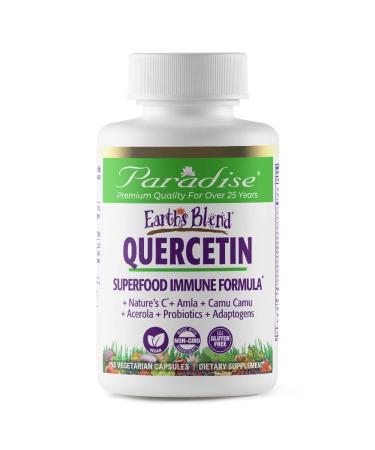 Paradise Herbs Earth's Blend Quercetin Superfood Immune Formula 90 Vegetarian Capsules