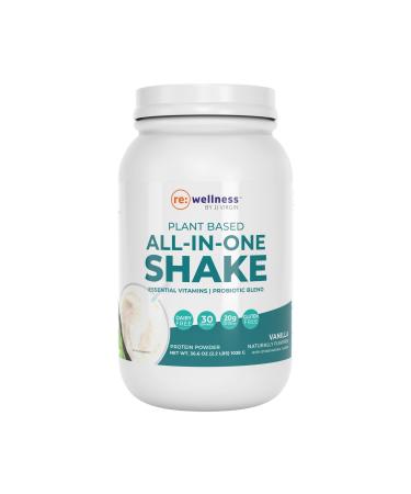 Reignite Wellness by JJ Virgin | Vanilla Plant-Based All-in-One Shake | New & Improved Formula Plant Protein Powder, Vitamins, Minerals, Greens & Aminos | 20g of Plant Protein | 30 Servings