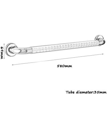 Grab Bar Grab Rails Disabilities Safety Non-slip Barrier-free Bathroom Handrail Bathtub Toilet Kitchen Bathroom Handle (Size : 38c - Buy Online on GoSupps.com