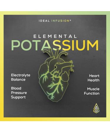 Potassium Citrate 1430mg - Heart & Kidney Health Electrolyte Balance Nerve Function - Elemental Potassium 500mg (240 Capsules) Vegan - Buy Online on GoSupps.com