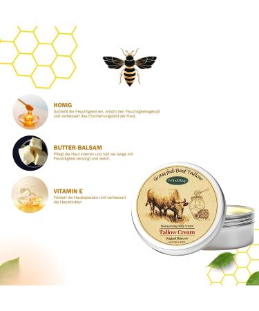  SFNN Organic Beef Honey Balm 70g Skin Sebum Cream Organic Cream Deep Nourishing Face and Body Care Suitable for Everyone - Buy Online on GoSupps.com