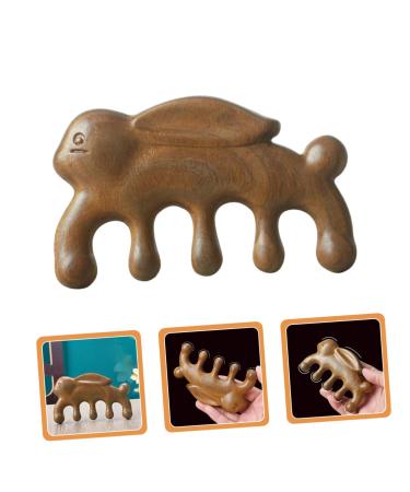 Fomiyes Green Sandalwood Massage Comb Set - 4 Pieces for Scalp Circulation & Hair Health | Portable Wide Tooth & High Comb - Buy Online on GoSupps.com