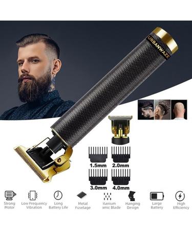 URBANWAZE Professional Hair Clippers Beard Trimmer for Men T Blade Hair Cutting Kit Cordless Rechargeable for Barbers and Home Bald-Headed Shaver Gifts for Men Haircut Set Waterproof Electric Razor - Buy Online on GoSupps.com