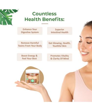 Calcium Bentonite Clay Capsules and Powder for Skin Glow & Toxin Removal (50 Minerals) - Buy Online on GoSupps.com