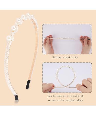 AMCAMI 6 PCS Pearl Rhinestone Headbands - Sparkly Hair Accessories for Women and Girls - Buy Online on GoSupps.com