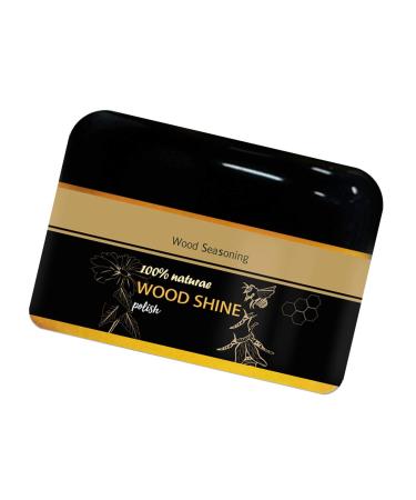 Mona43Henry Wood Seasoning Beewax Multipurpose Natural Wood Wax Traditional Beeswax Polish for Furniture Floor Tables Cabinets Clean 40g