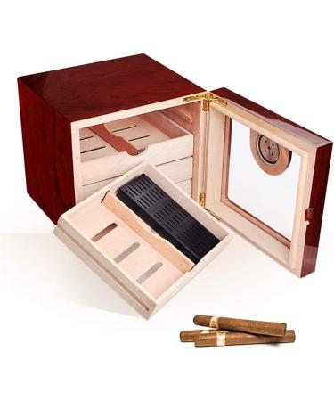 Humidor Cigar Holder Cigar Storage Case Portable Travel Box Outdoor Case Cigar Holder-Holds 50 - Buy Online on GoSupps.com