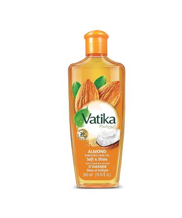 Dabur Vatika Naturals Enriched Hair Oil  Natural Moisturizing  Strengthening & Hair Oil Serum for Healthy Scalp  Nourishing Hair Oil for Soft  Manageable  Smooth & Silky Hair From Root to Tip (Almond)