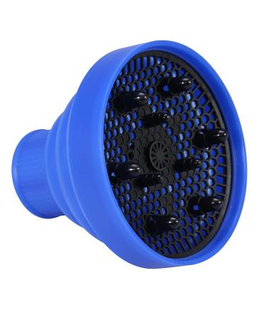 Hairdryer Diffuser - Washable Foldable 5 Colors | Styling Tool for Perfect Waves (Blue) - 13.8 11.5cm - Buy Online on GoSupps.com