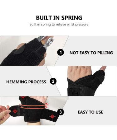 Hand Wristband Thumb Brace - Support Sleeves for Sprained Thumb & Wrist Stabilization - Breathable & Comfortable Thumb Cover - Buy Online on GoSupps.com