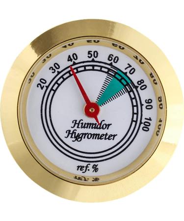 Cigar Hygrometer 43mm Mini Round Metal Hygrometer Cigar Tobacco Humidity Gauge Applicable Cigar Humidor Case Accessory - Buy Online on GoSupps.com