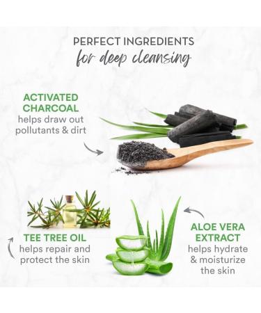 DK Skin Science Charcoal Foaming Cleanser with Integrated Facial Brush for Deep Cleansing Paraben Sulfate Silicone and Colour Free 100 ml - Buy Online on GoSupps.com