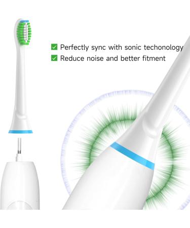 Sulkiwe Sensive Replacement Brushes for Philips Sonicare Electric Toothbrush Compatible with 3100 4500 5100 9000 Models Pack of 8 (White) | International Shipping Available - Buy Online on GoSupps.com