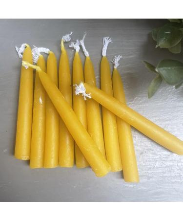 Cotton & Grey Relaxation Candles Set: 12 Pure Beeswax Candles with Ceramic Holder - Buy Online on GoSupps.com