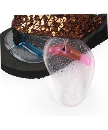 Mobestech Neuroma Pad Sandal Inserts - 6 Pairs Forefoot Cushion Gel Pads for Women | Non-Slip Thong Guards & Prevention for Comfort - Buy Online on GoSupps.com