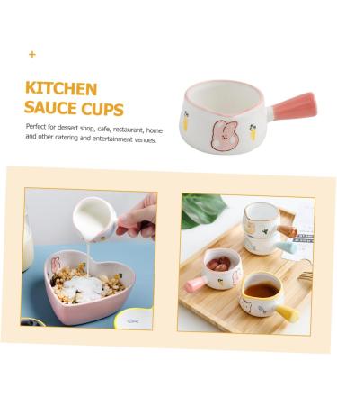 COLLBATH Milk Cup Candy Melting Pot Spice Seasoning Containers Milk Jug Porcelain Milk Pitcher Food Ceramics Assorted Color 9.8x6cm - Buy Online on GoSupps.com