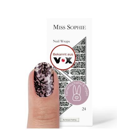 Miss Sophie Nagel film - Burlesque Feeling - Transparent Nail Wraps - 24 Ultra -D nne Self -adhesive long -lasting nail foils burlesque feeling 24