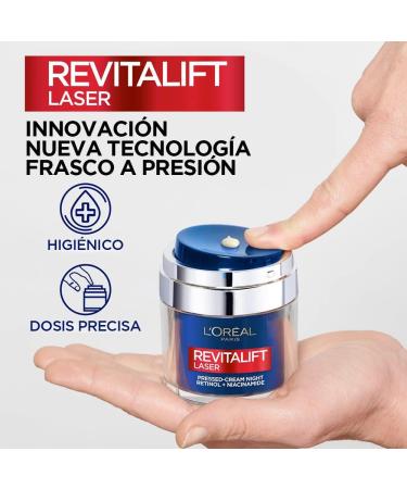 L'Or al Spain LOreal Paris Dermo Expertise Revitalift Laser Night Cream with retinol and niacinamide 50 ml 1 piece - Buy Online on GoSupps.com