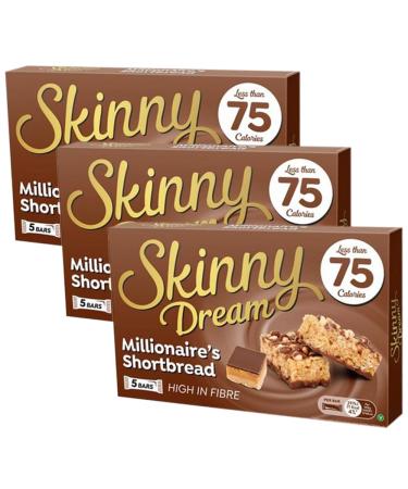 1Pk X 3 Skinny Dream Bars Millionaire'S Shortbread