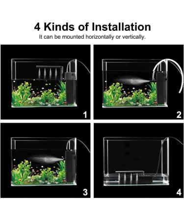 Flintronic 4W Adjustable Aquarium Internal Filter - 300L/H Water Pump for 60L Aquariums | Efficient & Easy Maintenance - Buy Online on GoSupps.com