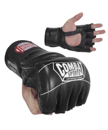 Combat Sports Youth Pro Style MMA Gloves Black YM