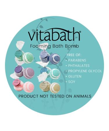 Vitabath Foaming Bath Bomb - Cool Spearmint & Thyme Aromatherapy Blend - 6 Ounce - Buy Online on GoSupps.com