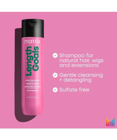 MATRIX Total Results Length Goals Shampoo 10 Fl Oz | Color Safe & Shine-Enhancing | Sulfate-Free Formula for Hair Extensions - Buy Online on GoSupps.com