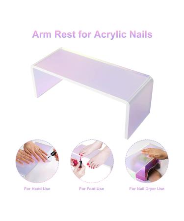CHENYIYI Aurora Transparency Acrylic Nail Arm Rest Cushion - Professional Manicure Tool - Buy Online on GoSupps.com