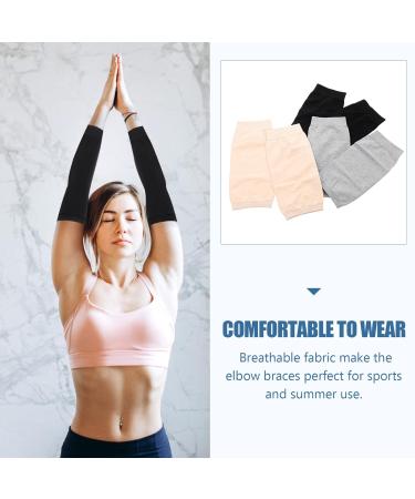 Minkissy 3 Pairs Elbow Brace & Arm Sleeves for Tendonitis | Sun Protection & Support for Men & Women - Buy Online on GoSupps.com