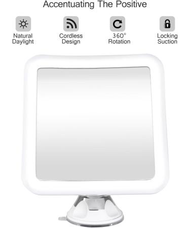 Glam Hobby 10X Magnifying Lighted Makeup Mirror - Daylight LED, Compact & Portable Square Vanity Mirror - Buy Online on GoSupps.com