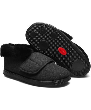 DXDUI Elderly Diabetic Shoes - Pink, Size 35 | Wide Fit, Fully Open, Multi-Functional Health Shoes for Winter Warmth at Home & Outdoors - Buy Online on GoSupps.com