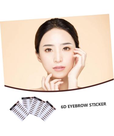 NOLITOY 4pcs D Sticker Hair-like Grooming for Makeup Imitation Stencils Fake Paper Tool Stickers Make - Buy Online on GoSupps.com