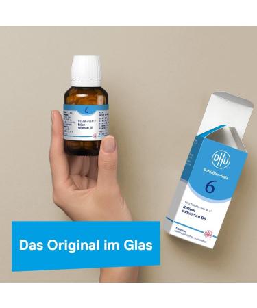 Buy DHU Sch Ãler-Salz No. 6 Potassium Sulfuricum D12 - Detox Mineral Salt - 80 Tasteless Tablets in Pharmaceutical Glass - Eco-Friendly Packaging - Buy Online on GoSupps.com