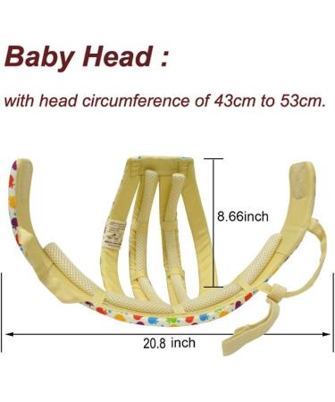 IULONEE Baby Helmet Toddler Protective Hat - Apple Flower Design | Infant Head Safety Cotton Hat with Adjustable Strap - Buy Online on GoSupps.com