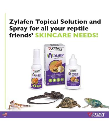 Zymox Zylafen Topical Spray - 2 oz | Supports Healthy Shedding for Reptiles | Soothes Skin Irritations & Wounds - Buy Online on GoSupps.com