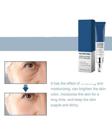 DULPER Himeye Peptide De-Puffing Eye Serum Peptide De-Puffing Eye Gel for Dark Circles and Bags Eye Cream for Men for Fine Lines and Wrinkles Around Eyes - Buy Online on GoSupps.com
