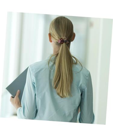 minkissy Hairpins Ponytail Accessory Copper Wire Hair Clip Hair Barrettes Hair Clips Thick Hair Accessories Barrettes for Girls With Diamond Spring Clip Big Hairpin Headgear Bride - Buy Online on GoSupps.com