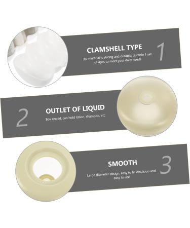 Beavorty 5 Sets travel bottle travel lotion container portable lotion jar airtight lotion storage bottle sealing lotion jar makeup accessories travel supply cream bottle white airless - Buy Online on GoSupps.com