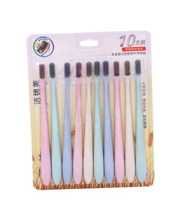 Tovinanna 10st toothbrush made of compostable toothbrush natural toothbrush travel toothbrush toothbrush cleaning soft toothbrush charcoal toothbrush clean floor