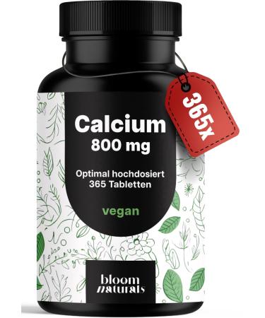 Supplement Hub Calcium 800 mg 365 tablets vegan and made in Germany Unflavored