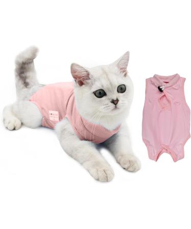 Premium Recovery Suit for Cats - Katzbody After Surgery | Surgical Recovery Suit for Belly Wounds & Skin Diseases (L Pink) - Buy Online on GoSupps.com