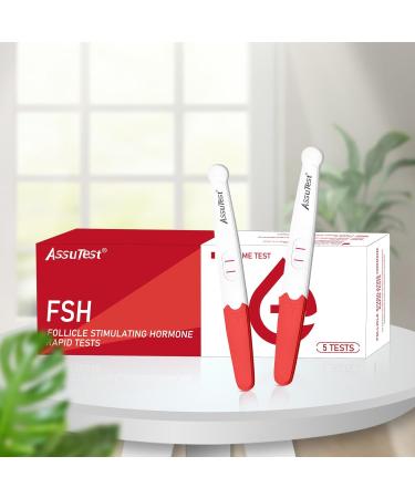 AssuTest Menopause Test Kit - Rapid Perimenopause Testing at Home | 5 Min Results | 5 Tests Included - Buy Online on GoSupps.com
