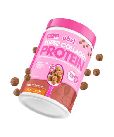 Obvi Multi-Collagen Super Protein Powder (Chocolate Cereal 14 Oz) | Keto-Friendly Gluten and Dairy Free | Hydrolyzed Grass-Fed Bovine Collagen Peptides | Supports Gut Health,Healthy Hair Skin,Nails 14 Ounce (Pack of 1)