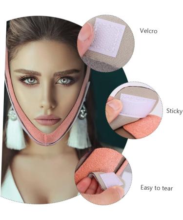 minkissy 1pc Thin Face Belt Anti Wrinkle v Chin Strap Tape Empty Tubes Bulk Face Lifting Anti Double Chin Strap Anti-double V Strap Woman Mercerized Cloth Shaping Belt 60X10.5X1cm Orange - Buy Online on GoSupps.com